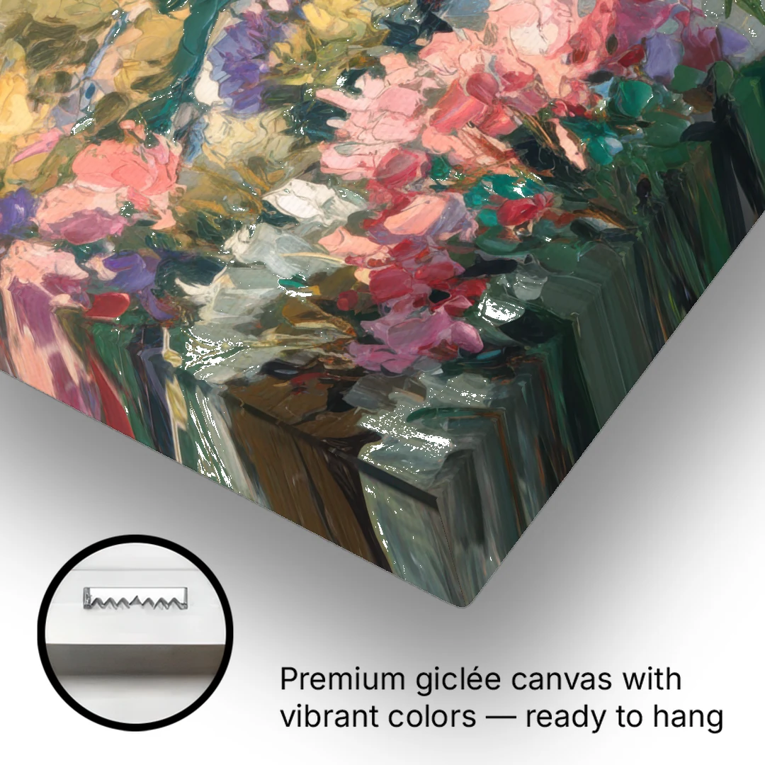 Tucson Wildflower Fields - Canvas Wall Art - Gallery Wrap Corner