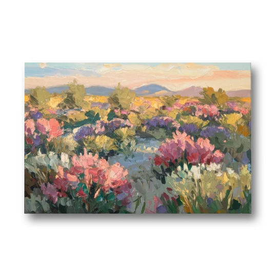 Tucson Wildflower Fields - Canvas Wall Art - Front