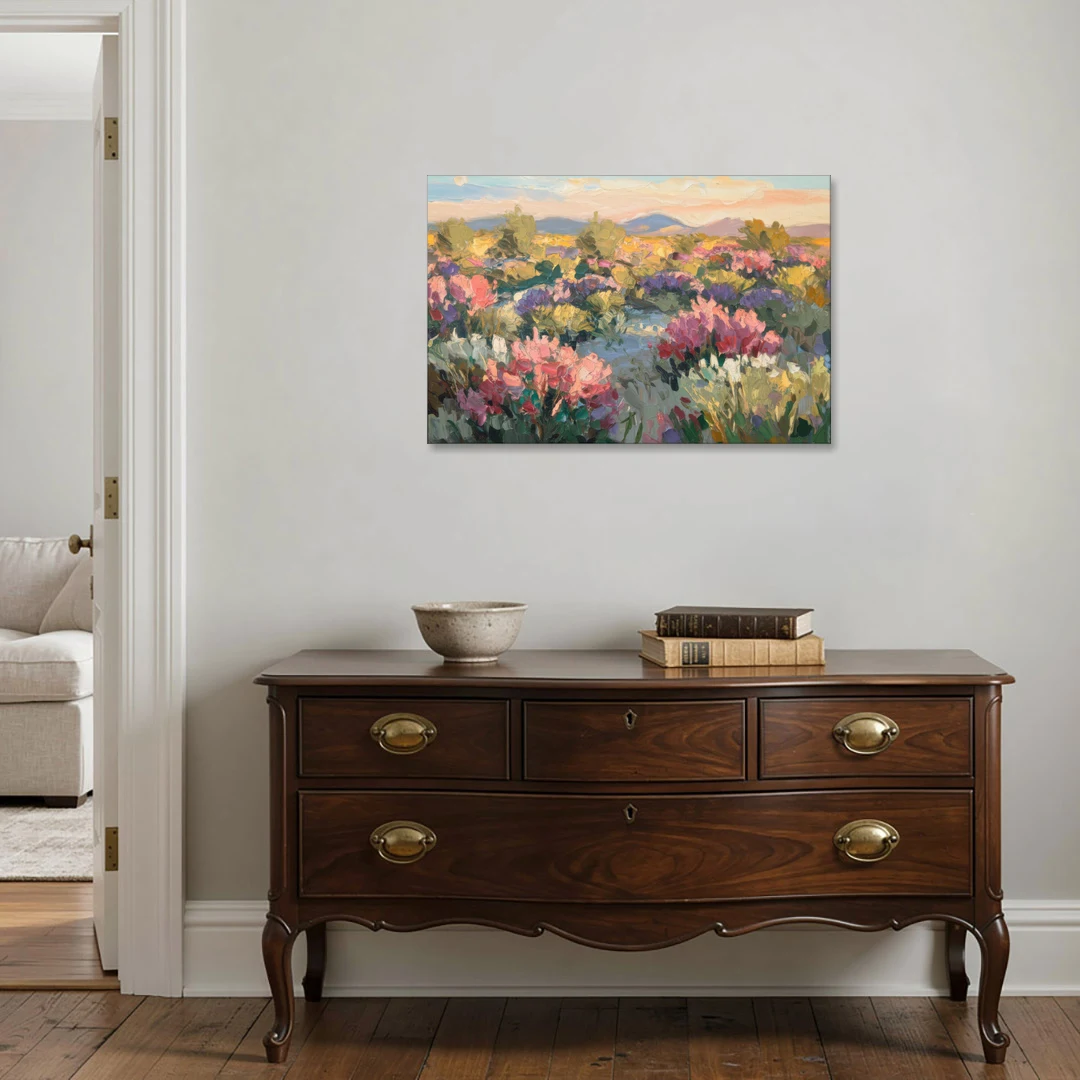 Tucson Wildflower Fields - Canvas Wall Art - Coffee Table - 36x24