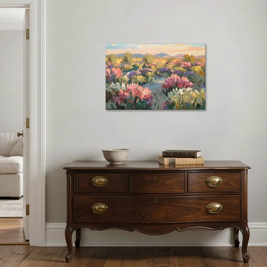 Tucson Wildflower Fields - Canvas Wall Art - Coffee Table - 36x24