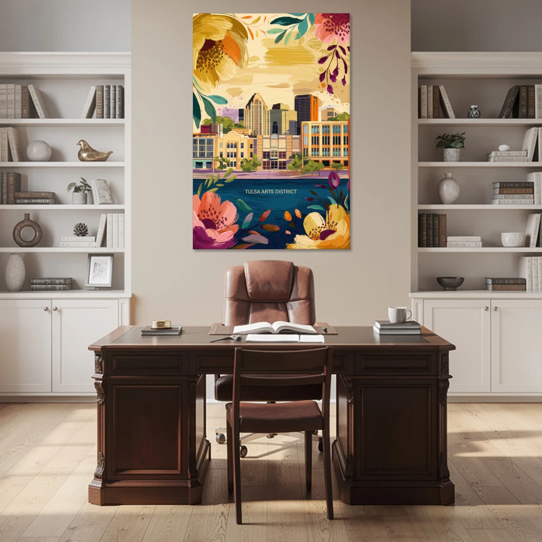 Tulsa Arts District - Canvas Wall Art - Office - 40x60