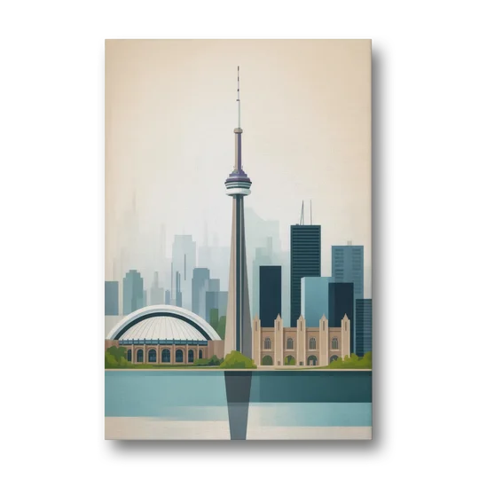 University of Toronto Campus - Canvas Wall Art - Front