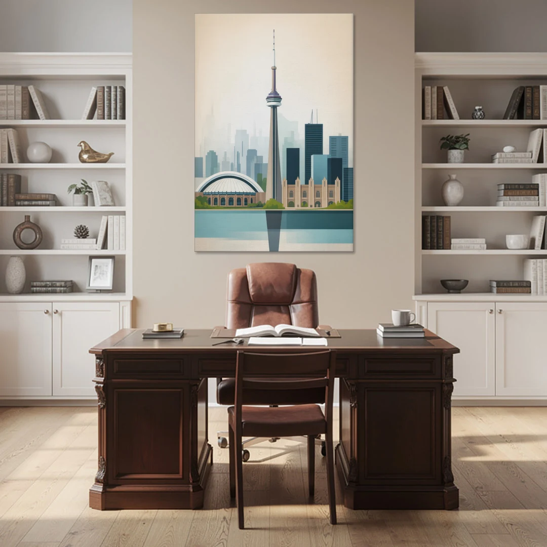 University of Toronto Campus - Canvas Wall Art - Office - 40x60
