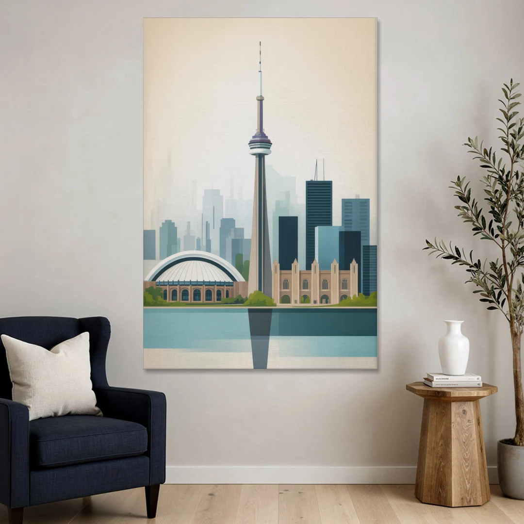 University of Toronto Campus - Canvas Wall Art - Sofa - 40x60