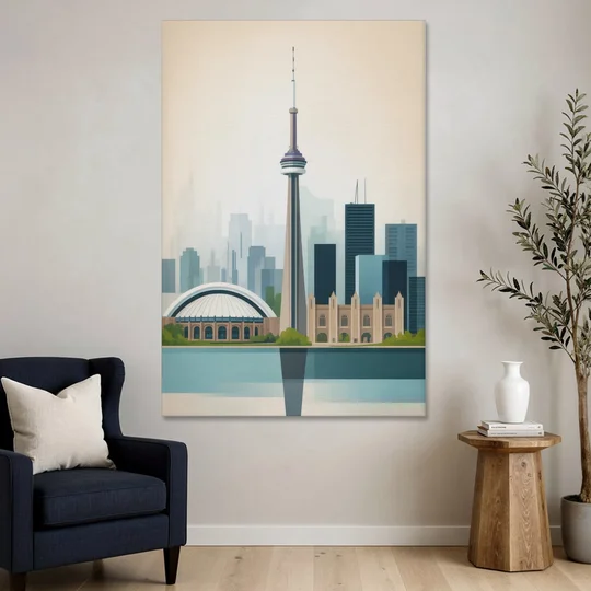 University of Toronto Campus - Canvas Wall Art - Sofa - 40x60