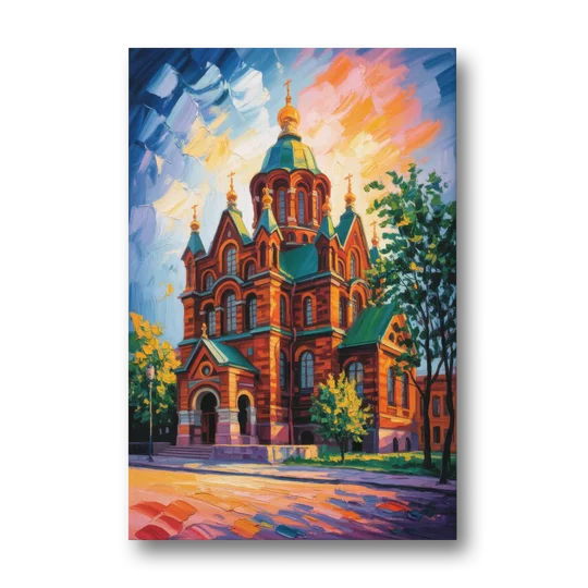 Uspenski Cathedral Charm - Canvas Wall Art - Front