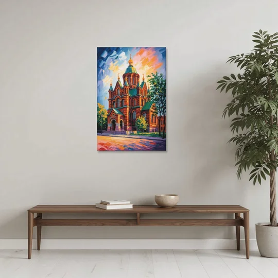 Uspenski Cathedral Charm - Canvas Wall Art - Coffee Table - 24x36
