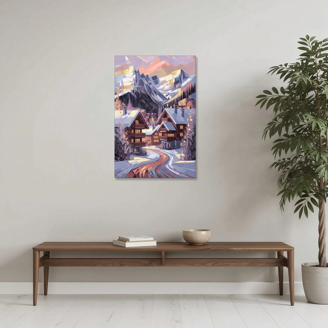 Vail Alpine Village - Canvas Wall Art - Coffee Table - 24x36