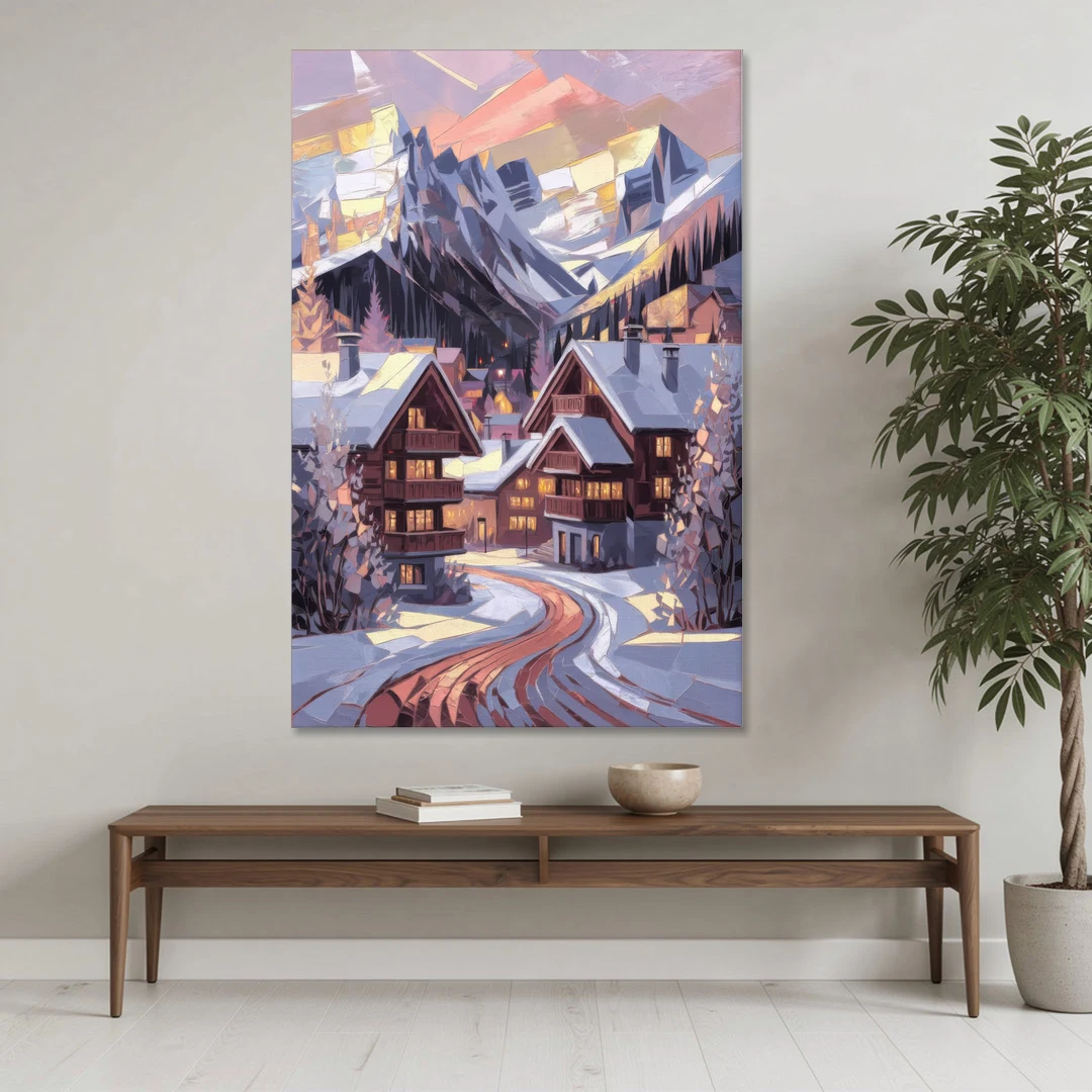 Vail Alpine Village - Canvas Wall Art - Coffee Table - 40x60