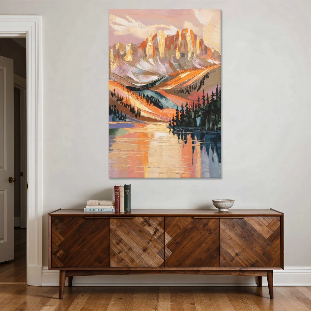 Vail Mountain Sunrise - Canvas Wall Art - Coffee Table - 40x60