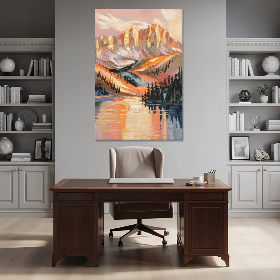 Vail Mountain Sunrise - Canvas Wall Art - Office - 40x60