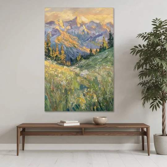 Vail Rocky Mountain View - Canvas Wall Art - Coffee Table - 40x60
