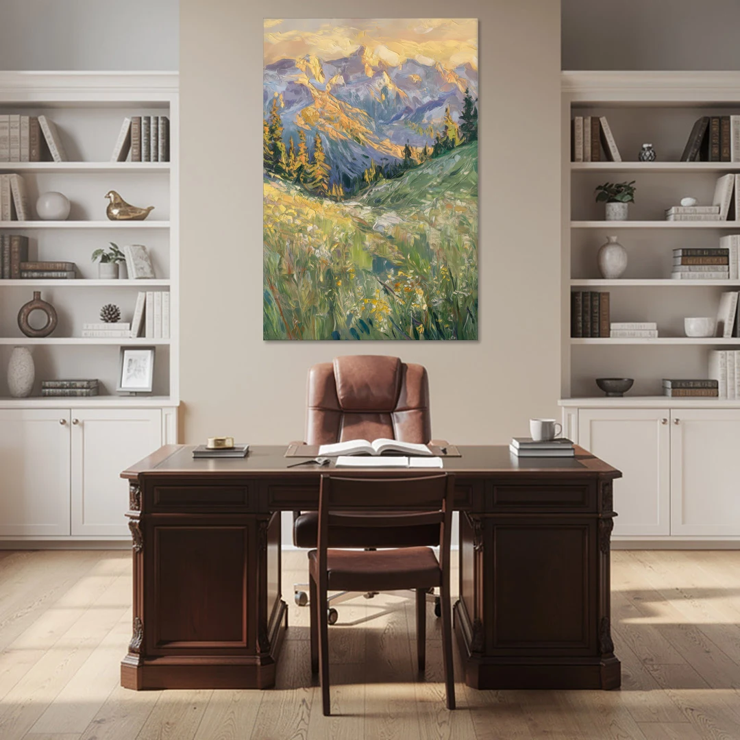 Vail Rocky Mountain View - Canvas Wall Art - Office - 40x60