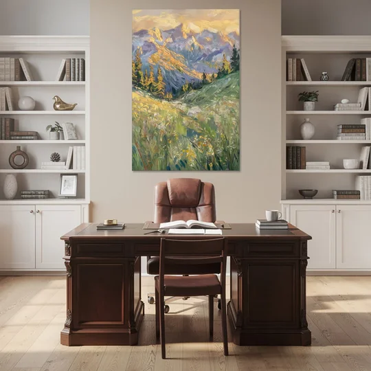 Vail Rocky Mountain View - Canvas Wall Art - Office - 40x60