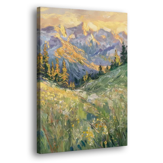 Vail Rocky Mountain View - Canvas Wall Art - Side