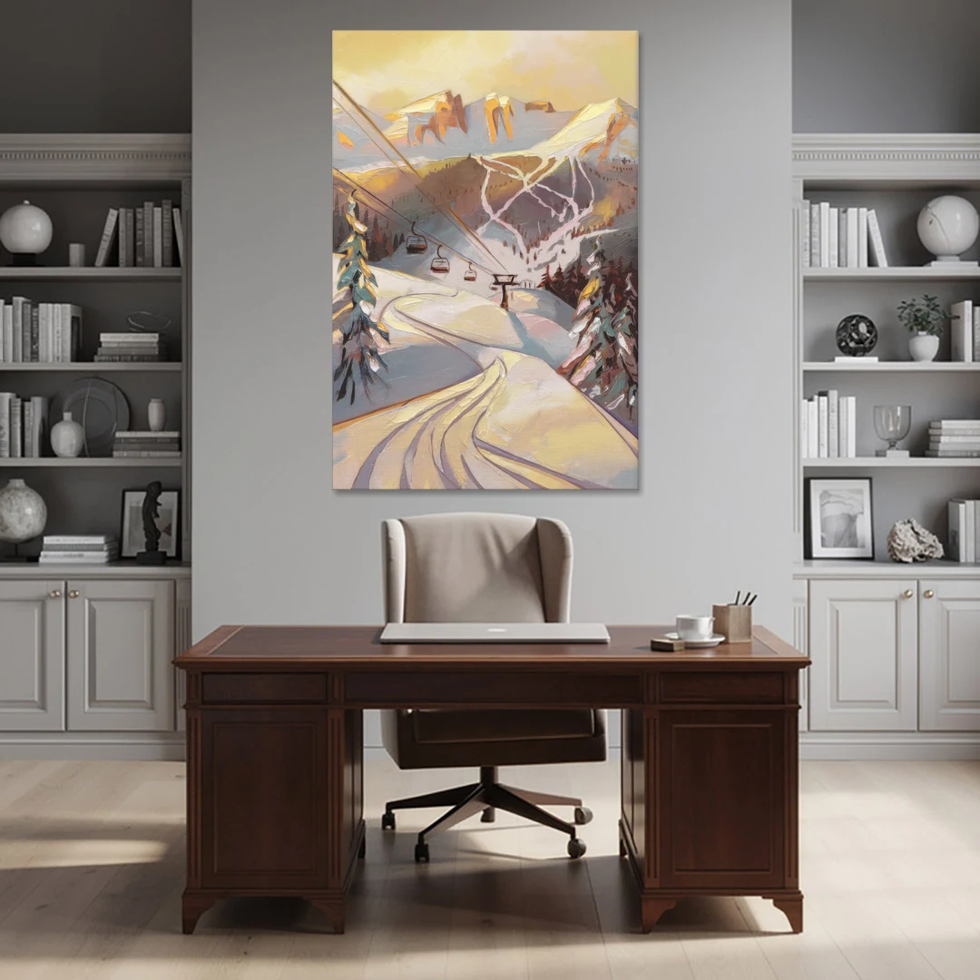 Vail Ski Slopes - Canvas Wall Art - Office - 40x60