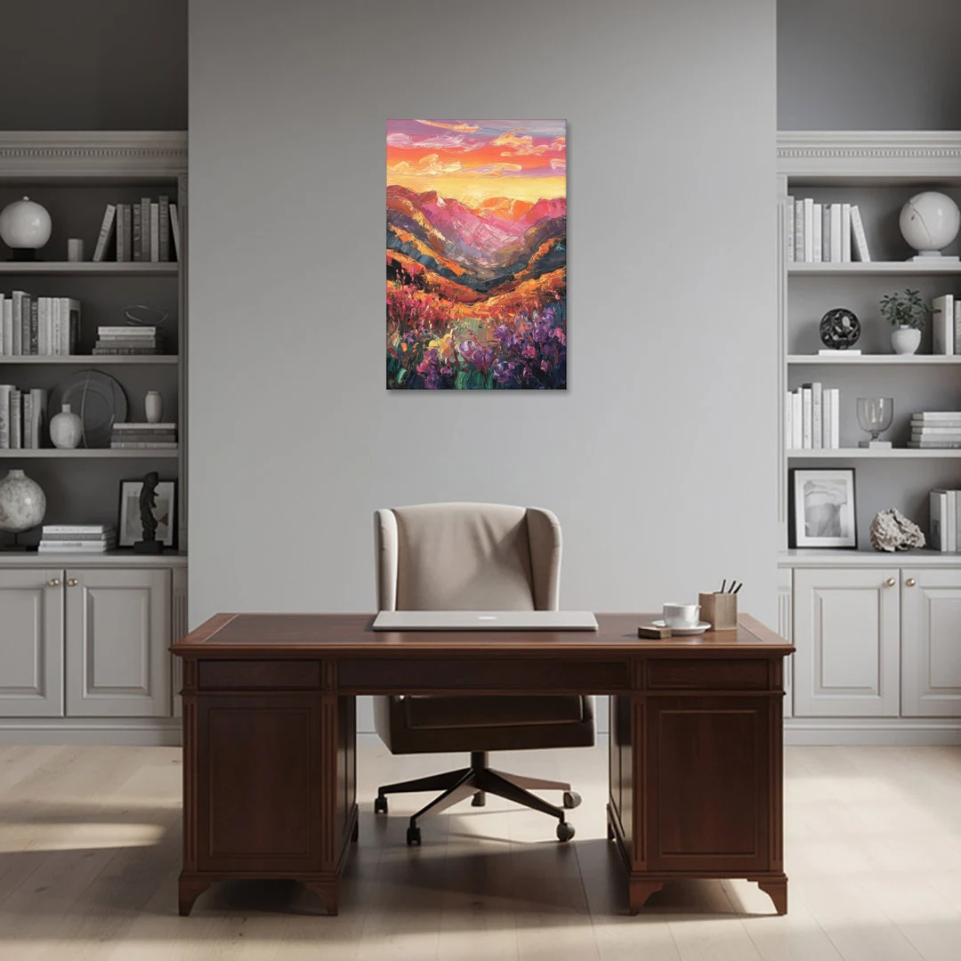 Vail Sunset Glow - Canvas Wall Art - Office - 24x36