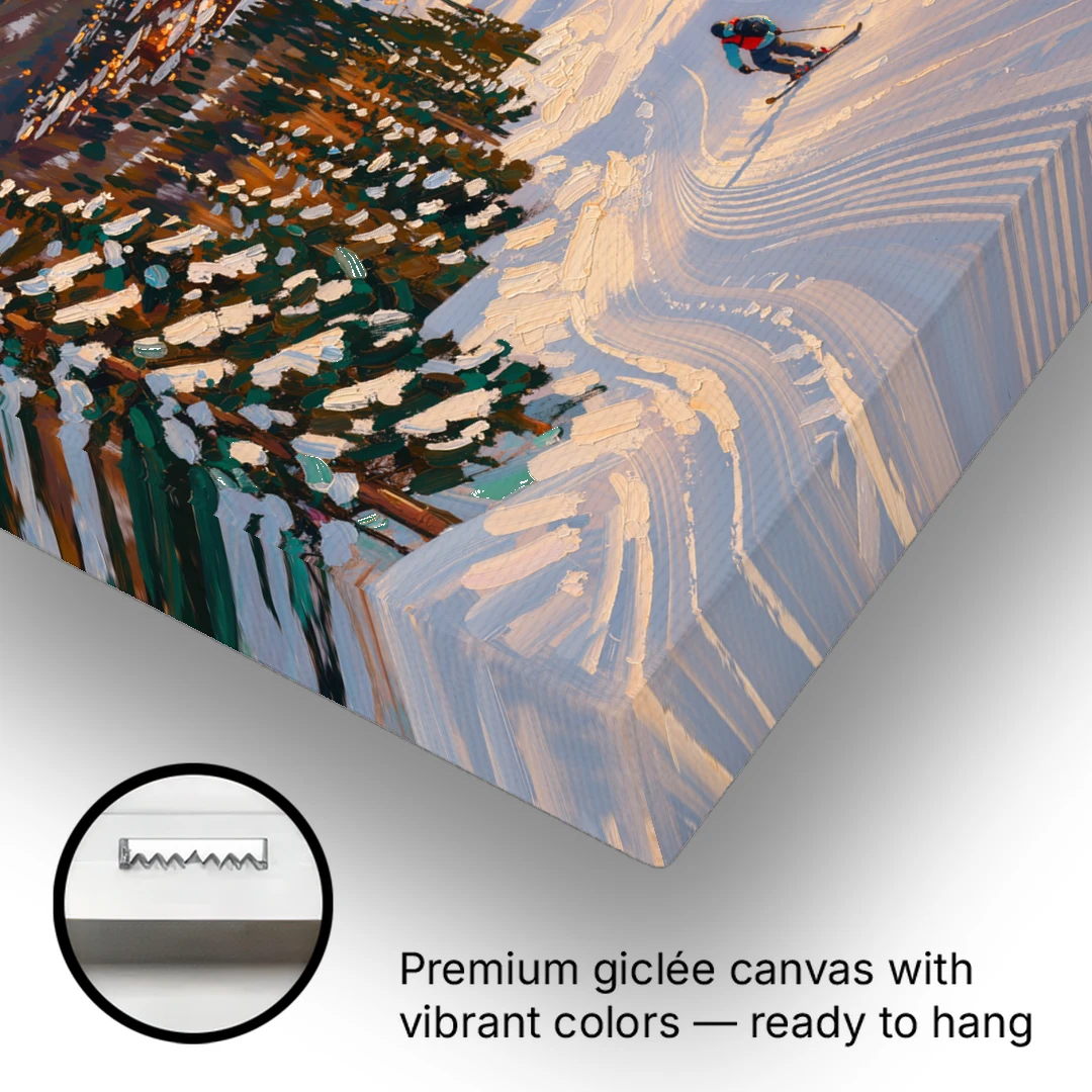 Vail Winter Wonderland - Canvas Wall Art - Gallery Wrap Corner