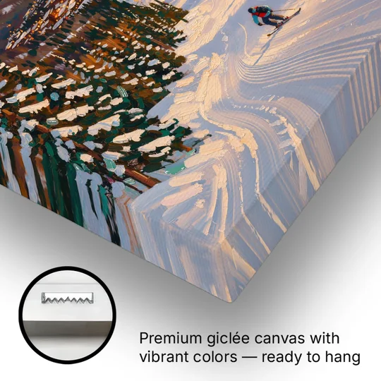 Vail Winter Wonderland - Canvas Wall Art - Gallery Wrap Corner