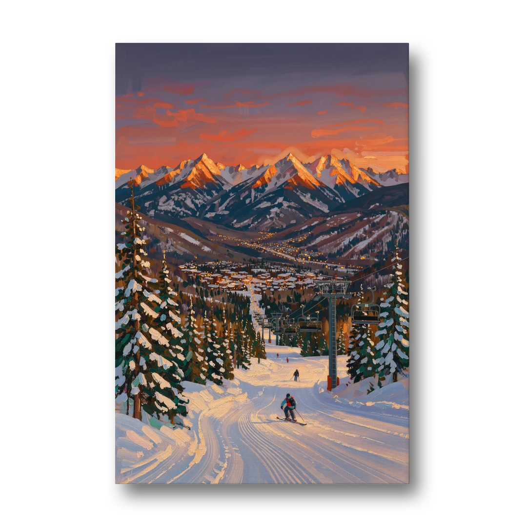 Vail Winter Wonderland - Canvas Wall Art - Front