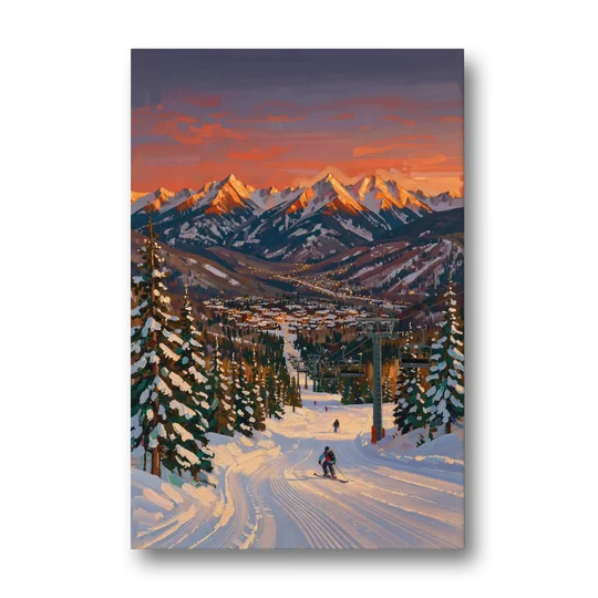 Vail Winter Wonderland - Canvas Wall Art - Front