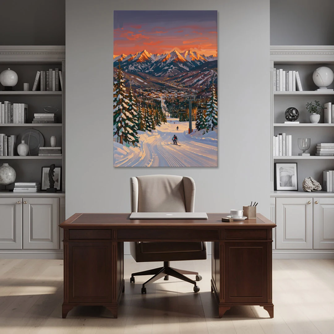 Vail Winter Wonderland - Canvas Wall Art - Office - 40x60