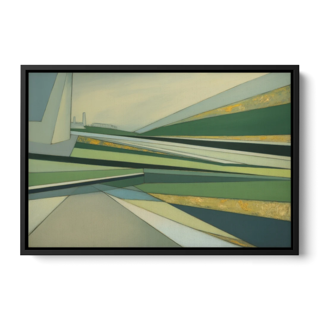 Vake Park Serenity - Black Framed Canvas Wall Art - Front