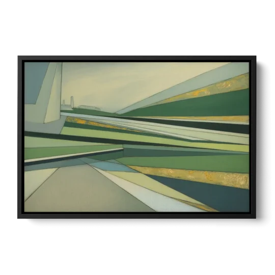 Vake Park Serenity - Black Framed Canvas Wall Art - Front