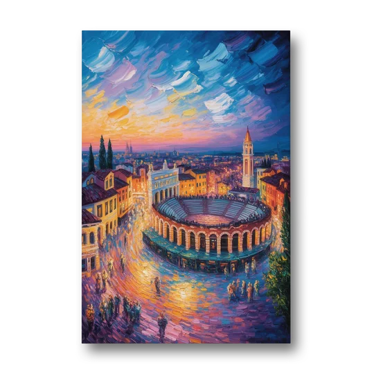 Verona's Roman Theatre - Canvas Wall Art - Front
