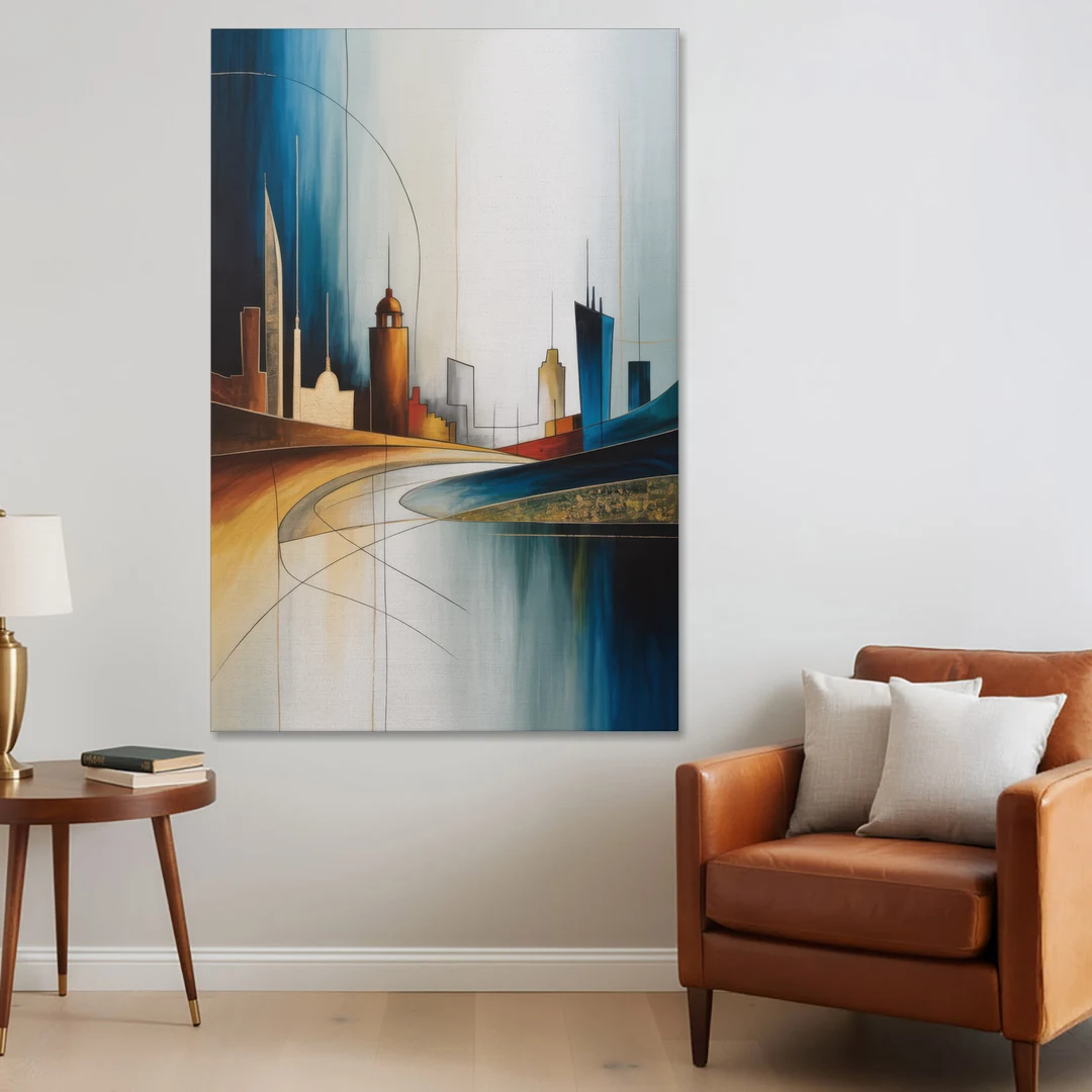 Vilnius Skyline - Canvas Wall Art - Sofa - 40x60