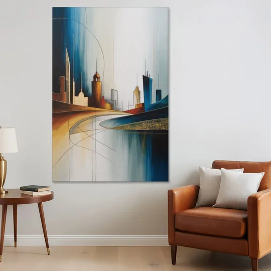 Vilnius Skyline - Canvas Wall Art - Sofa - 40x60