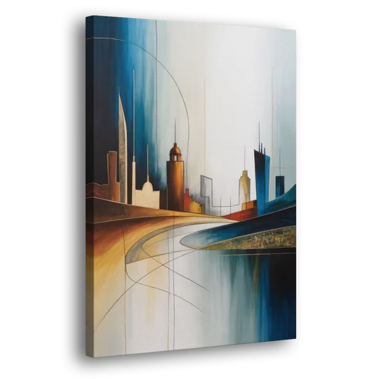 Vilnius Skyline - Canvas Wall Art - Side