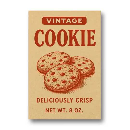 Vintage Deliciously Crisp Cookie - Canvas Wall Art - Front