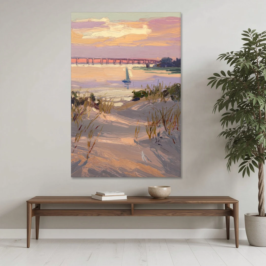 Virginia Beach Chesapeake Bay Views - Canvas Wall Art - Coffee Table - 40x60