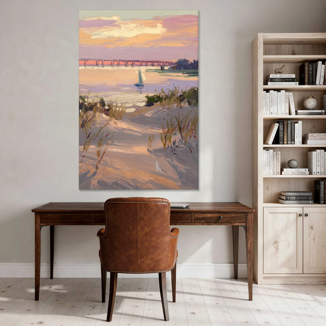 Virginia Beach Chesapeake Bay Views - Canvas Wall Art - Office - 40x60