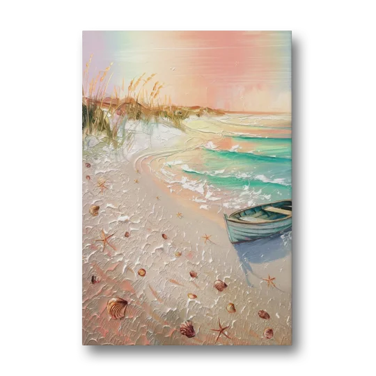 Virginia Beach Nautical Charm - Canvas Wall Art - Front