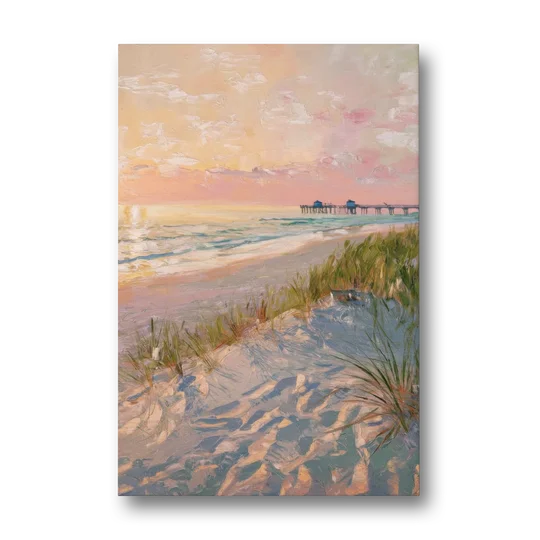 Virginia Beach Oceanfront Serenity - Canvas Wall Art - Front