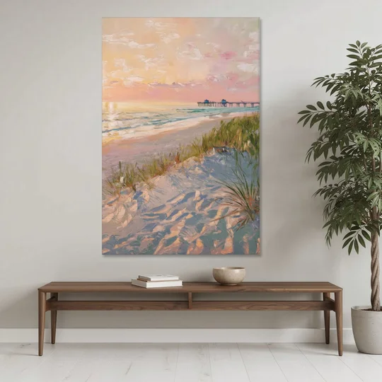 Virginia Beach Oceanfront Serenity - Canvas Wall Art - Coffee Table - 40x60