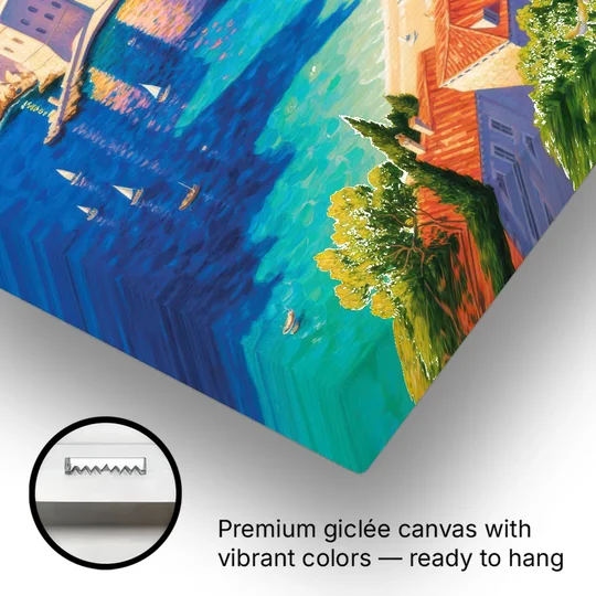 Walls of Dubrovnik - Canvas Wall Art - Gallery Wrap Corner