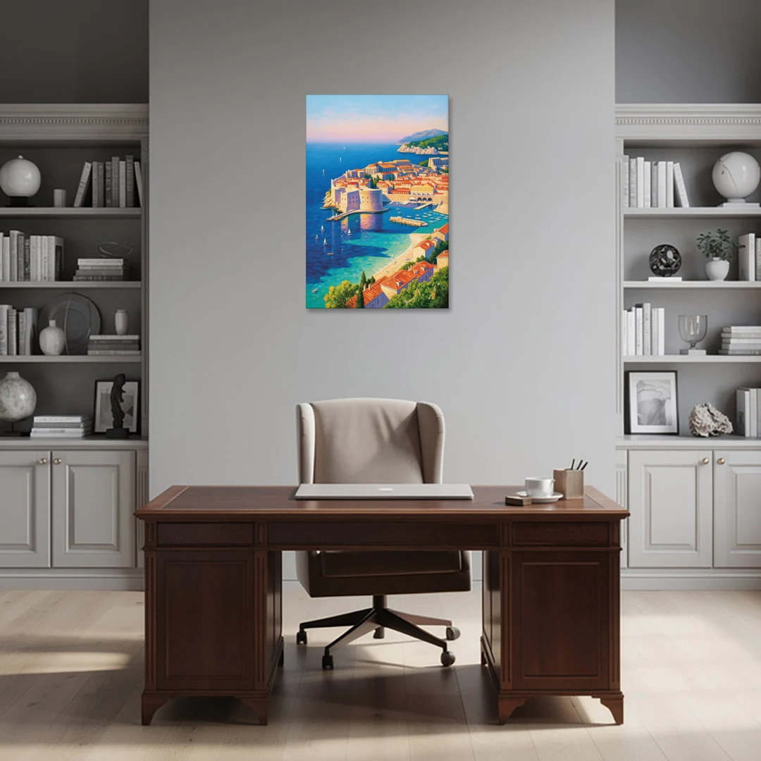 Walls of Dubrovnik - Canvas Wall Art - Office - 24x36