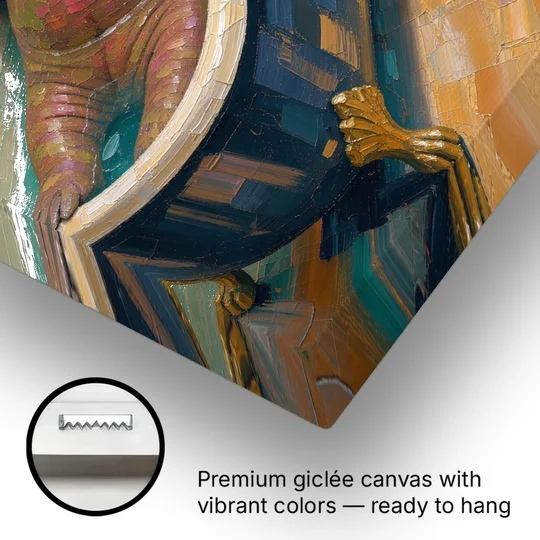Walrus Sprawled in a Clawfoot Tub - Canvas Wall Art - Gallery Wrap Corner