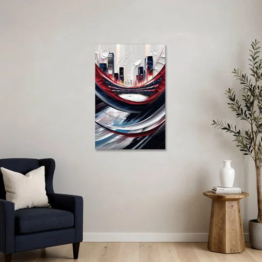 Washington Capitals Hockey - Canvas Wall Art - Sofa - 24x36