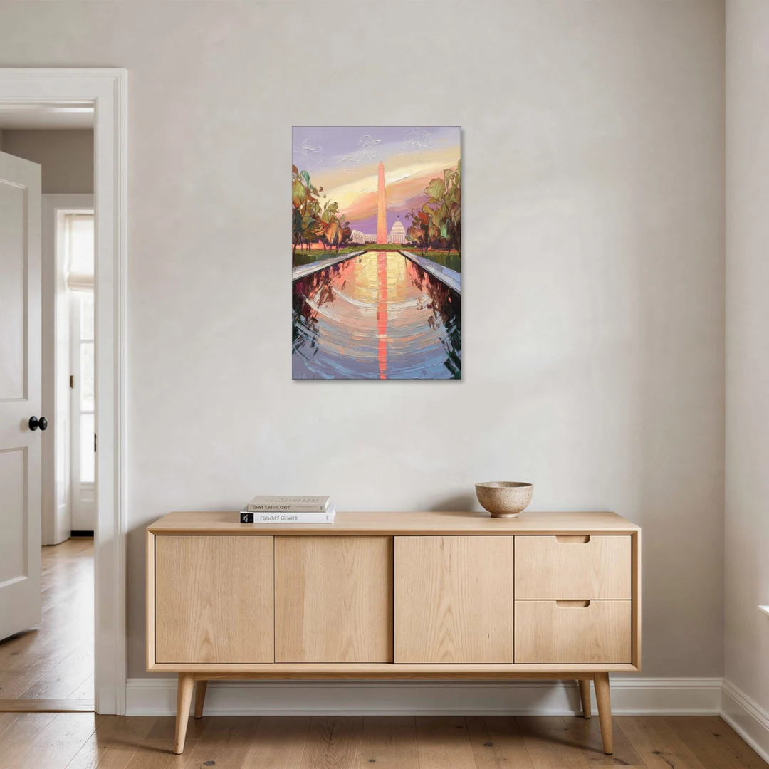 Washington National Mall - Canvas Wall Art - Coffee Table - 24x36