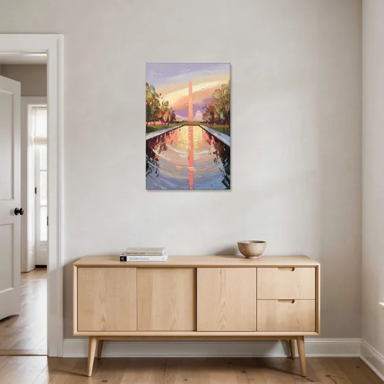 Washington National Mall - Canvas Wall Art - Coffee Table - 24x36