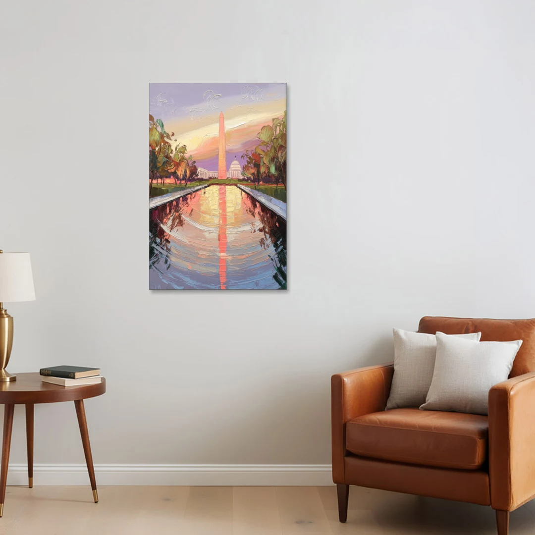 Washington National Mall - Canvas Wall Art - Sofa - 24x36