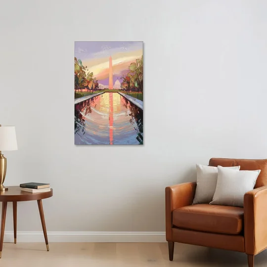 Washington National Mall - Canvas Wall Art - Sofa - 24x36