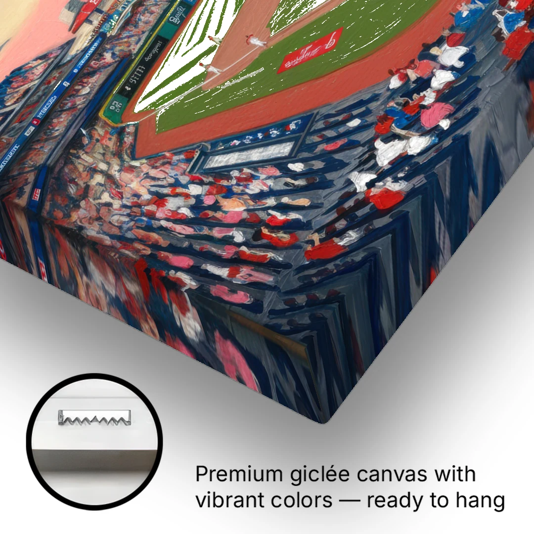 Washington Nationals Baseball - Canvas Wall Art - Gallery Wrap Corner