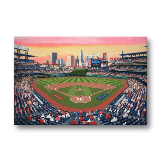 Washington Nationals Baseball - Canvas Wall Art - Front