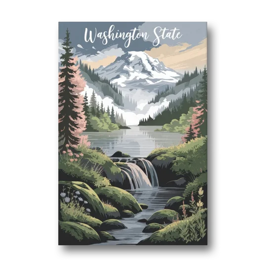 Washington State Nature Scenes - Canvas Wall Art - Front