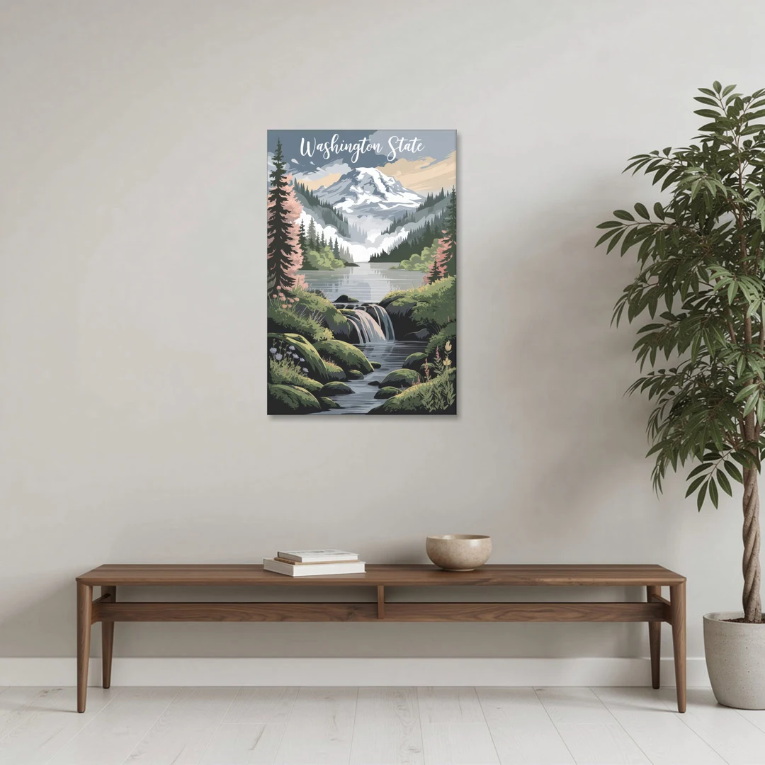 Washington State Nature Scenes - Canvas Wall Art - Coffee Table - 24x36
